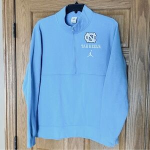Jordan UNC Tar Heels Embroidered 1/2 Zip Sweatshirt